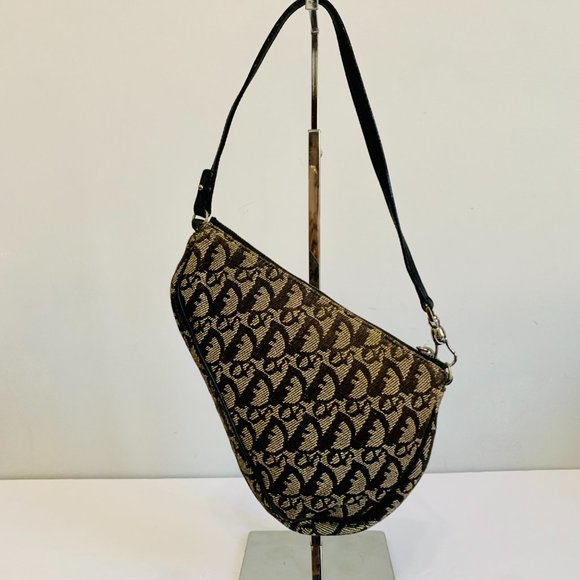 DIOR Y2K DIORISSIMO TROTTER SADDLE BAG BROWN  MADE IN SPAIN - Picture 4 of 13